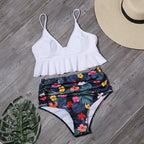 Exclusive Ruffled swimwear — Black — Size L — Detail View