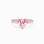 Exclusive Loving Heart In Sterling Silver Ring — Platinum — Alternate View 7