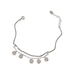 Exclusive S925 Sterling Silver Double Bracelet — Gold — Alternate View 9