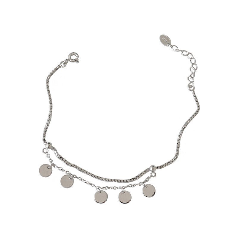 Exclusive S925 Sterling Silver Double Bracelet — Gold — Alternate View 9