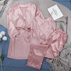 Exclusive Women Night Gown Pajamas — Pink — Size S — Top View
