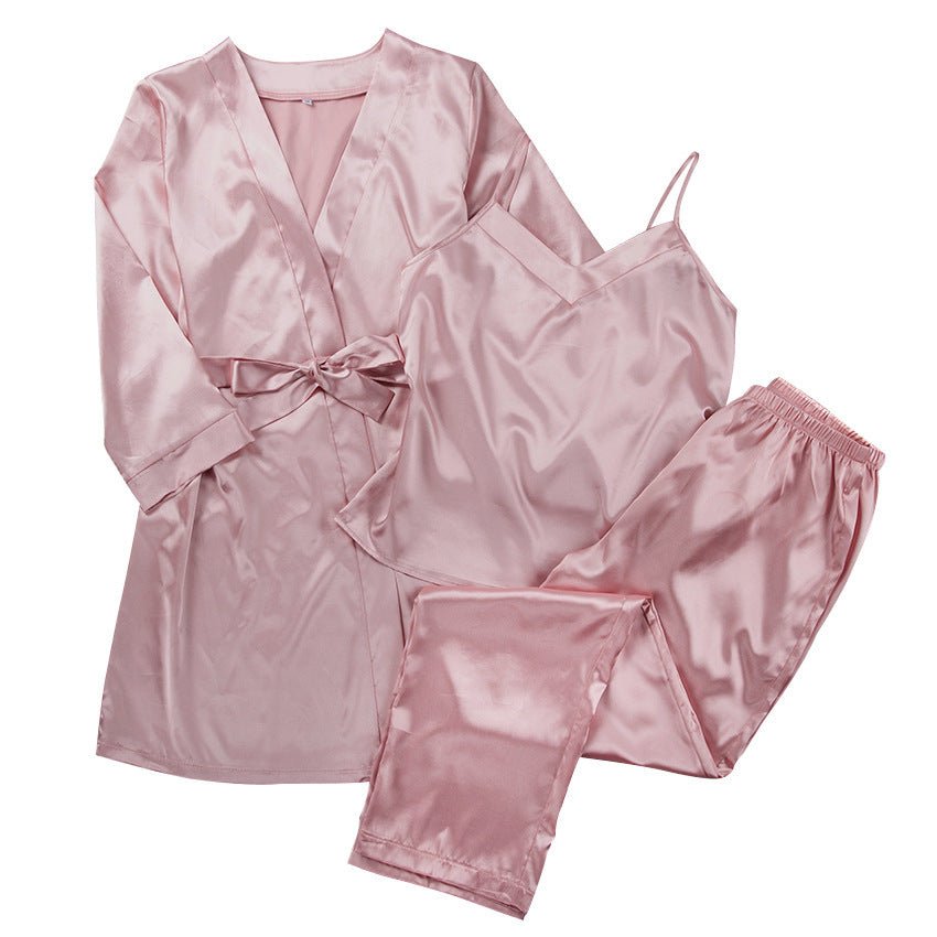 Exclusive Women Night Gown Pajamas — Pink — Size S — Detail View