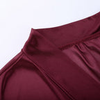 Exclusive Seduction Plus-size Pajama Suit — Wine red — Size S — Alternate View 11