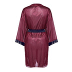 Exclusive Seduction Plus-size Pajama Suit — Wine red — Size S — Alternate View 10