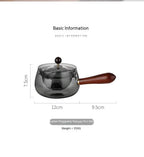 Exclusive Semi-automatic Rotary Heat-resistant Glass Teapot — Grey — Alternate View 20