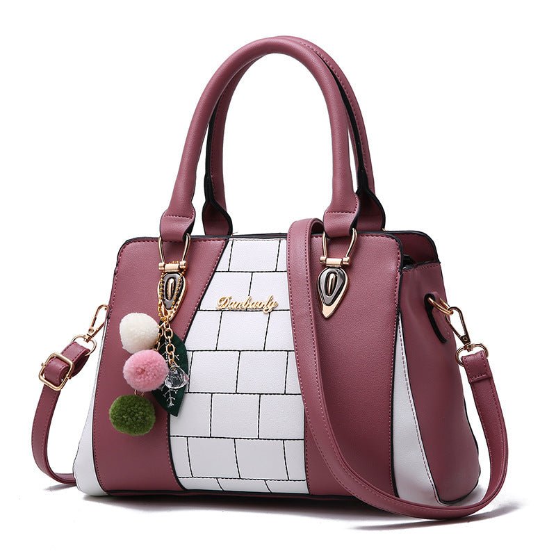 Exclusive Shoulder Bags For Women Handbag — Black — Back View