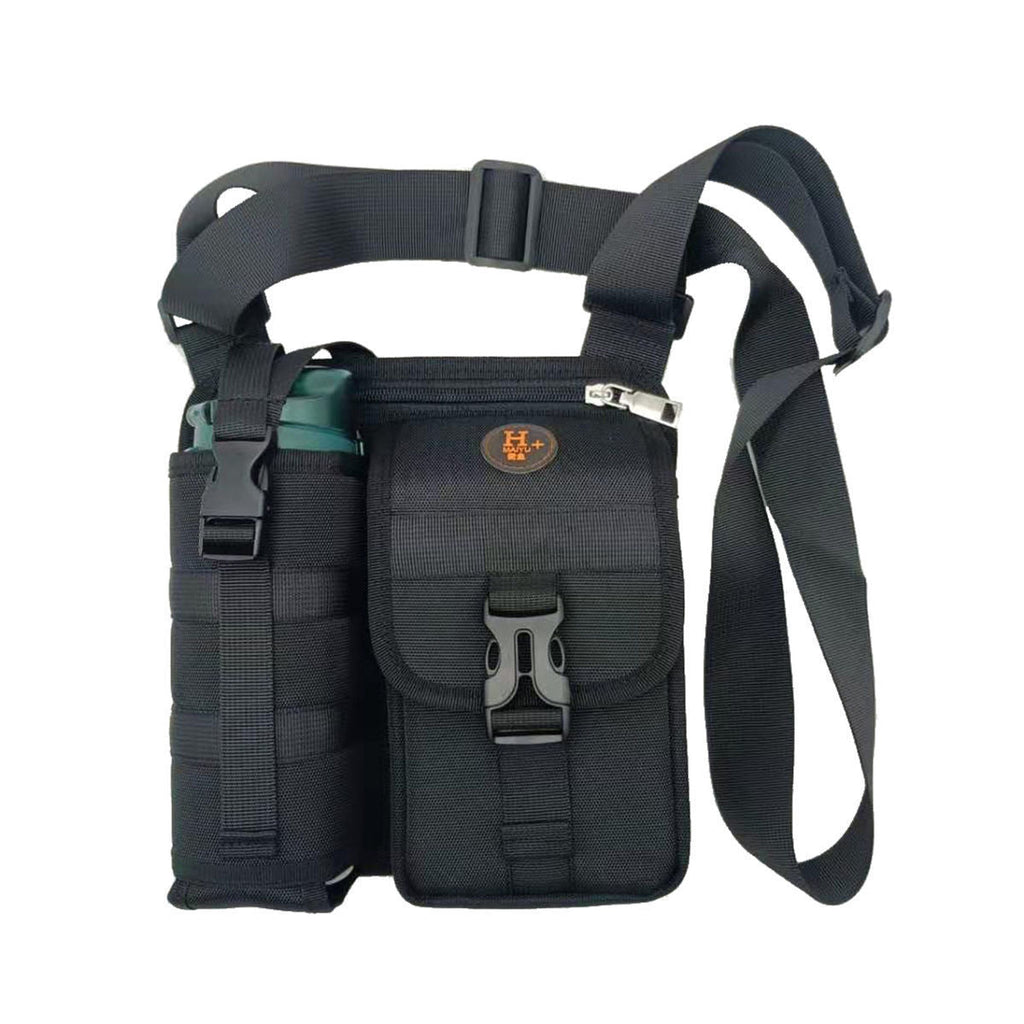 Exclusive Shoulder Messenger Bag — Army Green — Detail View