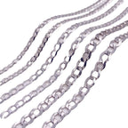Exclusive Simple Trendy Men's Curb Necklace — 3mm45cm — Size 925 Silver — Lifestyle View