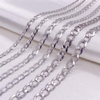 Exclusive Simple Trendy Men's Curb Necklace — 3mm45cm — Size 925 Silver — Alternate View 10