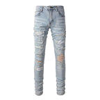 Exclusive Slim Fit All-matching Stretch Feet Pants — Light Color — Size 28 — Lifestyle View