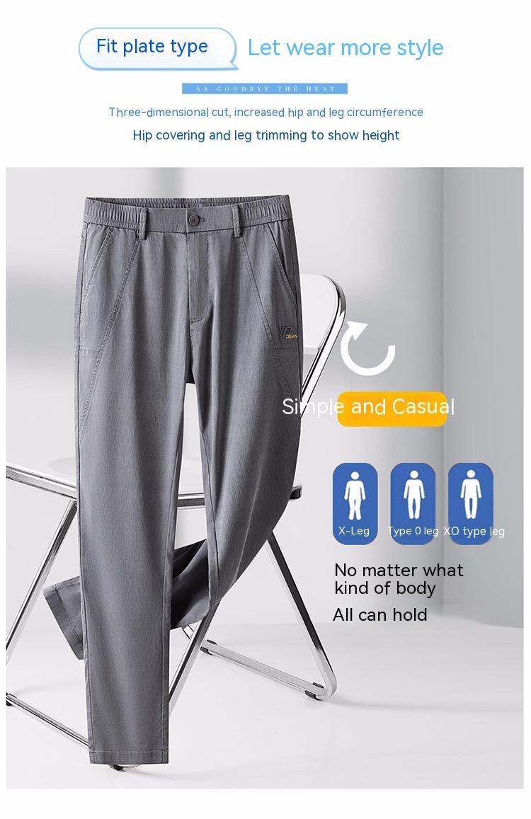 Exclusive Slim Fit Skinny Pants — Army Green — Size 28 — Side View