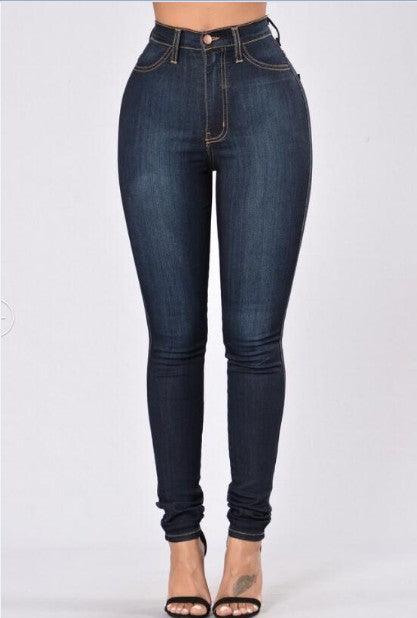 Exclusive Slim Pencil Pants — Deep blue — Size 2XL — Alternate View 10