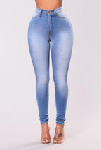 Exclusive Slim Pencil Pants — Deep blue — Size 2XL — Top View
