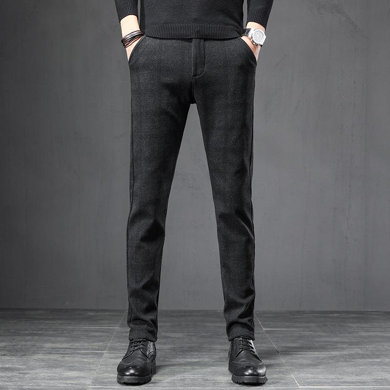 Exclusive Slim Straight Loose Men's Casual Pants — Black — Size 28 — Alternate View 7