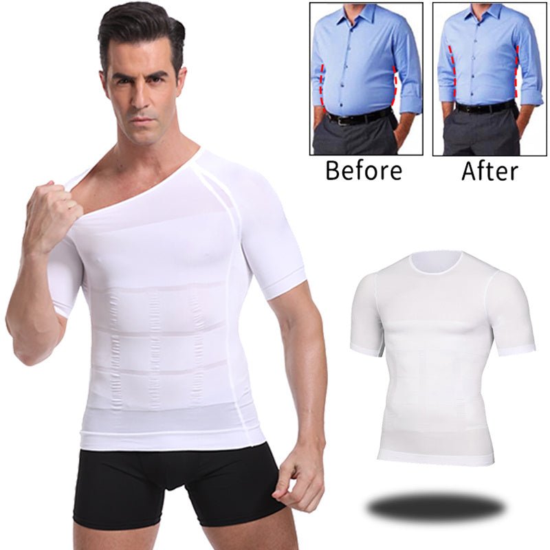 Exclusive Slimming Body Shaper — White — Size M — Front View