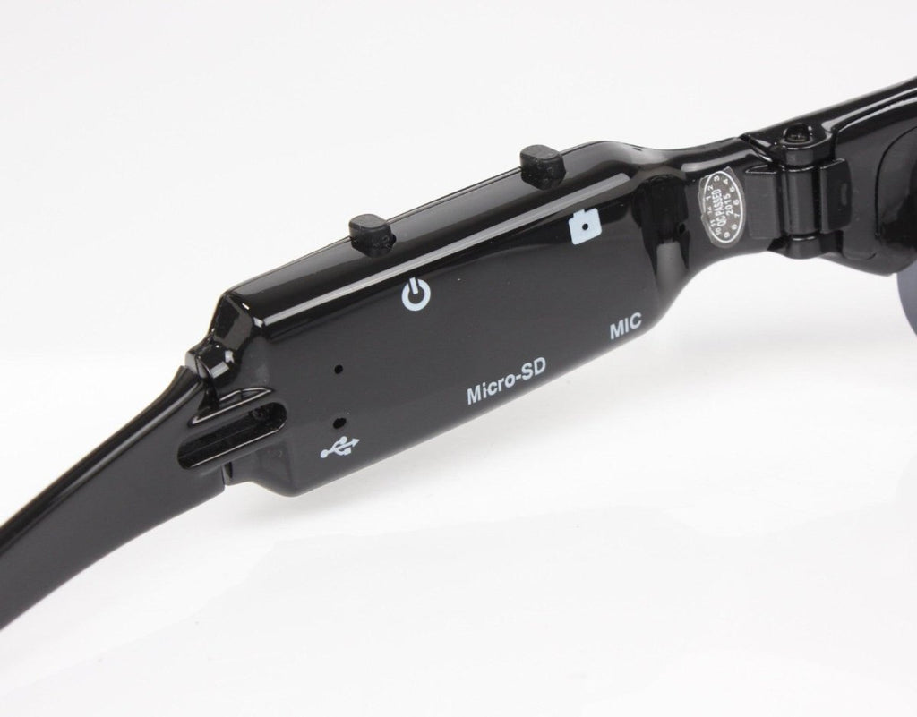 Exclusive Smart Digital Glasses — Black — Top View