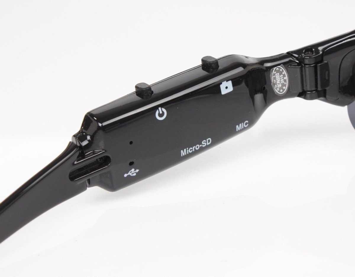 Exclusive Smart Digital Glasses — Black — Top View