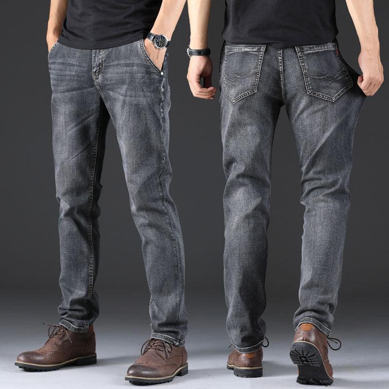 Exclusive Smoky Gray Jeans Men's Loose Straight — Blue Gray — Size 28 — Alternate View 7