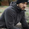 Exclusive Softshell Outdoor Thermal Fleece Jacket — Army Green — Size 2XL — Front View