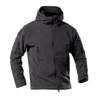 Exclusive Softshell Outdoor Thermal Fleece Jacket — Army Green — Size 2XL — Top View