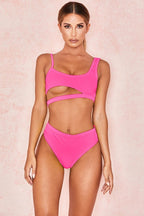 Exclusive Solid color ladies swimwear — Black — Size L — Alternate View 8