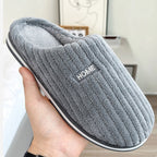 Exclusive Solid Color Simple Cotton Slippers — Pink — Size 36or37 — Alternate View 13