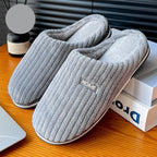 Exclusive Solid Color Simple Cotton Slippers — Pink — Size 36or37 — Alternate View 12