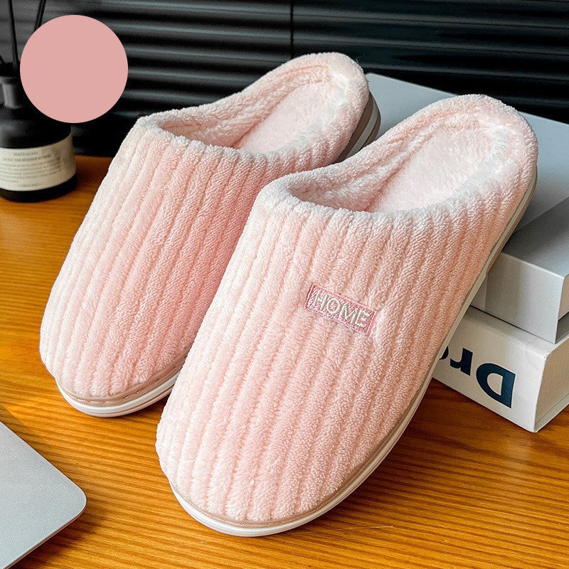 Exclusive Solid Color Simple Cotton Slippers — Pink — Size 36or37 — Alternate View 9