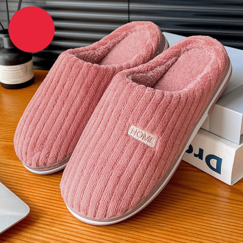 Exclusive Solid Color Simple Cotton Slippers — Pink — Size 36or37 — Alternate View 8