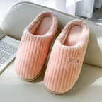 Exclusive Solid Color Simple Cotton Slippers — Pink — Size 36or37 — Alternate View 7