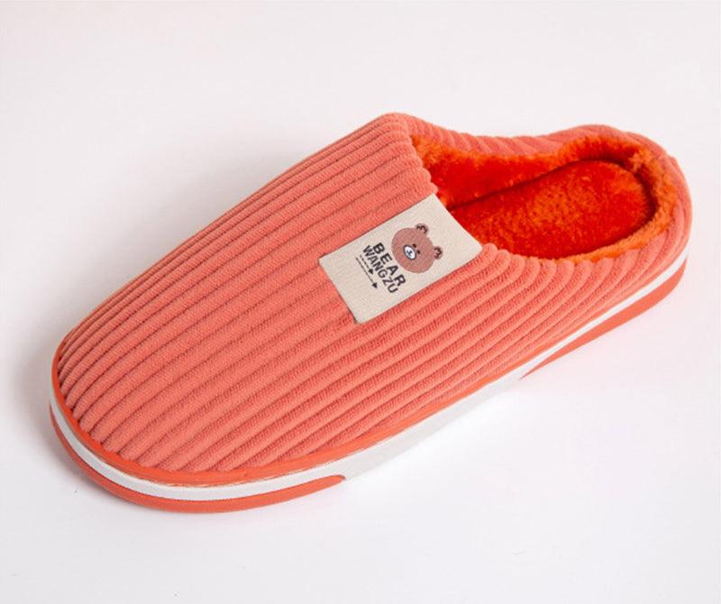 Exclusive Solid Color Striped Slippers For Women — Coffee — Size 40to41 — Alternate View 11