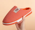 Exclusive Solid Color Striped Slippers For Women — Coffee — Size 40to41 — Alternate View 10