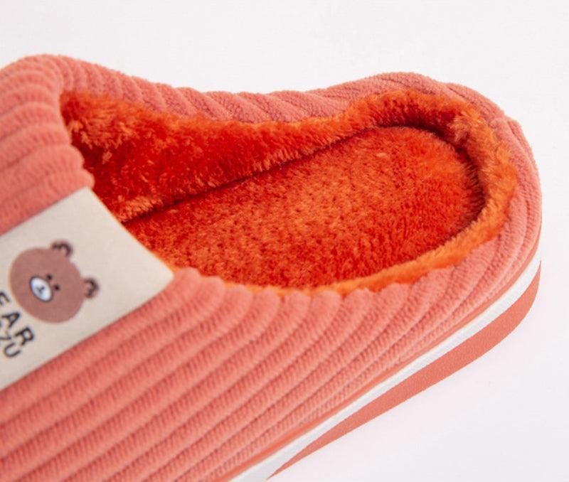 Exclusive Solid Color Striped Slippers For Women — Coffee — Size 40to41 — Alternate View 12