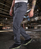 Exclusive Solid Color Waterproof Men's Wear-resistant Plaid Overalls — Black — Size 2XL — Lifestyle View