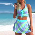 Exclusive Split Swimwear Skirt Conservative Large Print — Picture 1style — Size 2XL — Alternate View 11