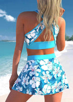 Exclusive Split Swimwear Skirt Conservative Large Print — Picture 1style — Size 2XL — Alternate View 8