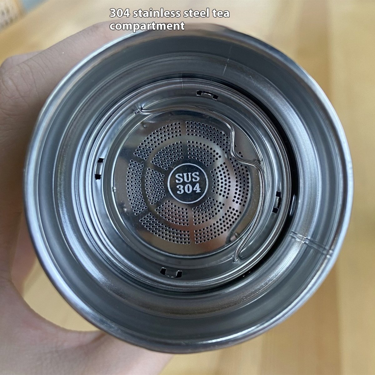Exclusive Stainless Steel Double-layer Intelligent Display Temperature Cup — Pink — Size 500ml — Alternate View 12