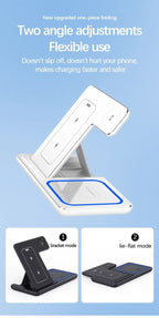 Exclusive Stand Foldable Charging Station — White — Size IPhone — Alternate View 8