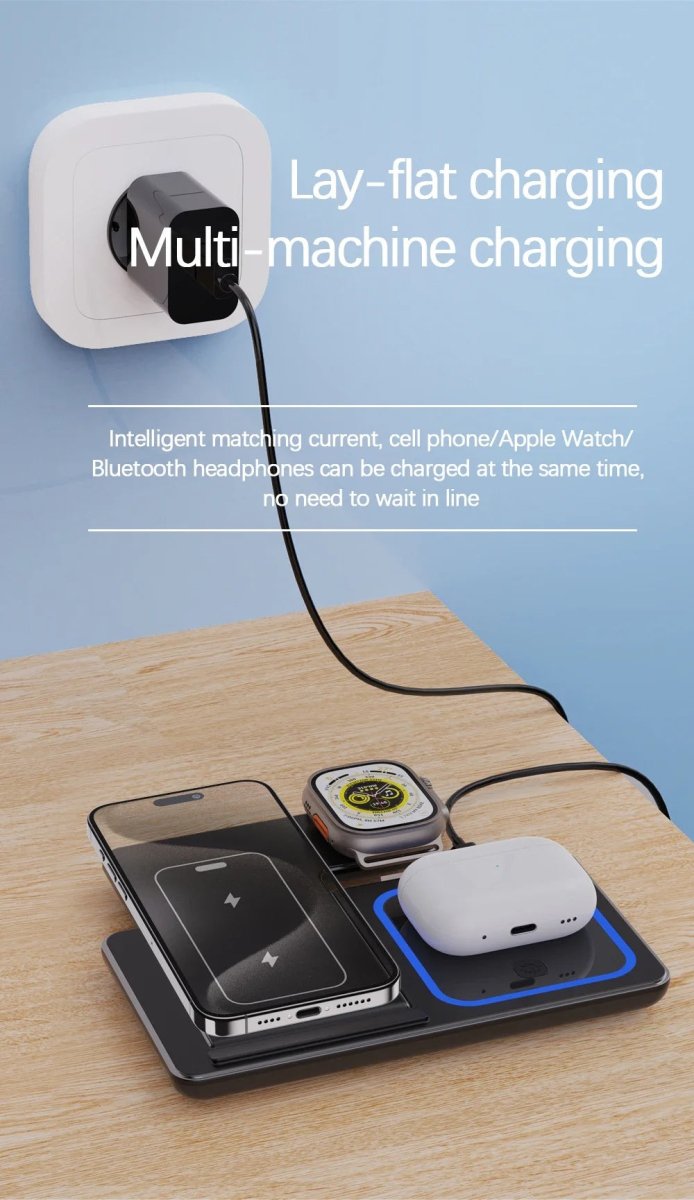Exclusive Stand Foldable Charging Station — White — Size IPhone — Alternate View 9