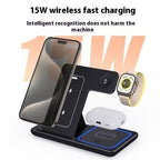 Exclusive Stand Foldable Charging Station — White — Size IPhone — Side View