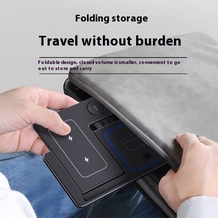 Exclusive Stand Foldable Charging Station — White — Size IPhone — Top View