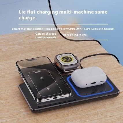 Exclusive Stand Foldable Charging Station — White — Size IPhone — Detail View