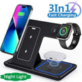 Exclusive Stand Foldable Charging Station — White — Size IPhone — Front View