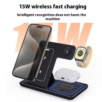 Exclusive Stand Foldable Charging Station — White — Size IPhone — Alternate View 15