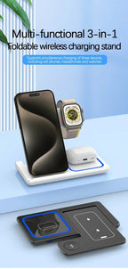 Exclusive Stand Foldable Charging Station — White — Size IPhone — Alternate View 16
