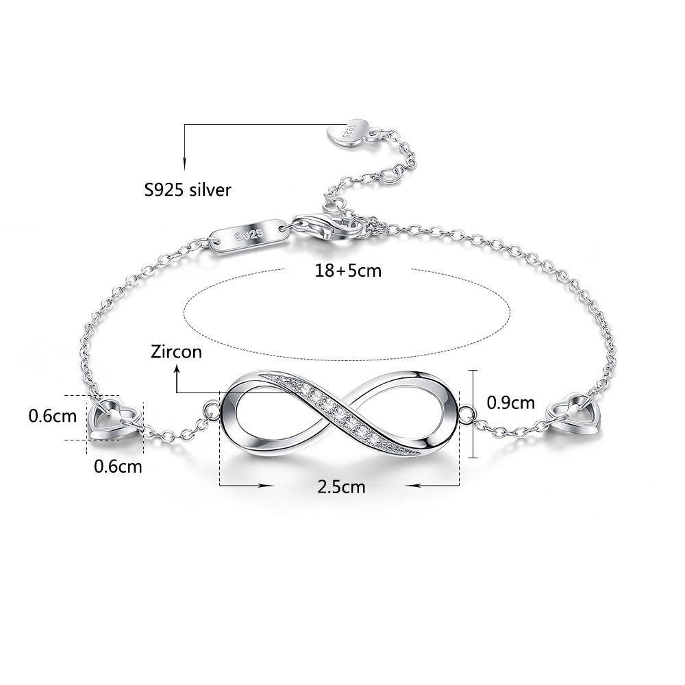 Exclusive 8 Bracelet Female Silver Jewelry — Silver — Detail View