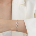 Exclusive 8 Bracelet Female Silver Jewelry — Silver — Lifestyle View