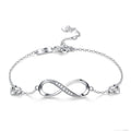Exclusive 8 Bracelet Female Silver Jewelry — Silver — Front View