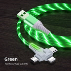 Exclusive Streamer Type-C Fast Charging Cable — White — Size 1M — Side View