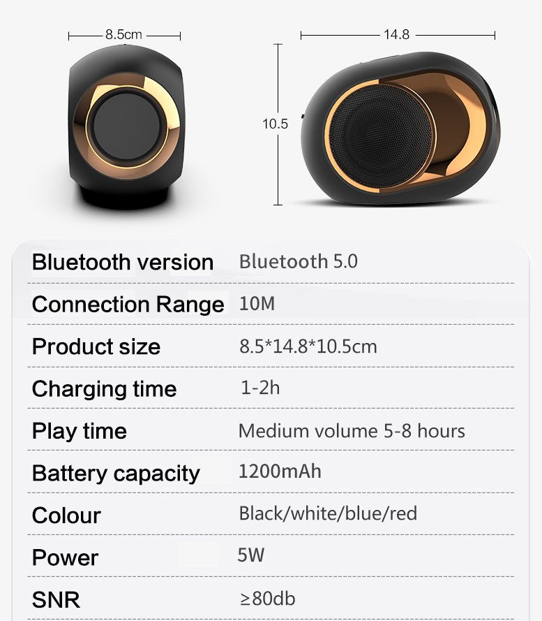 Exclusive Subwoofer wireless TWS series card sound — White 2pcs — Alternate View 15